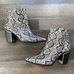 SAM EDELMAN | “Cal” Snakeskin Printed Boots Size 9